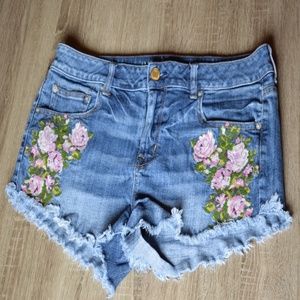 American Eagle Embroidered Shorts